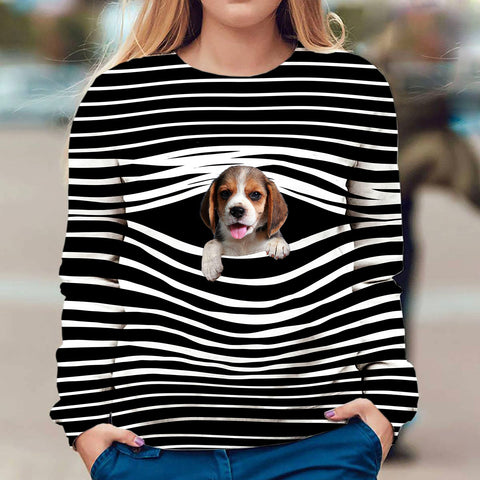 Beagle - Stripe - Premium Sweater