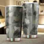 Bearded Collie Camo Tumbler Cup