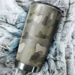 Bearded Collie Camo Tumbler Cup