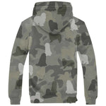 Bearded Collie Camo Fleece Hoodie