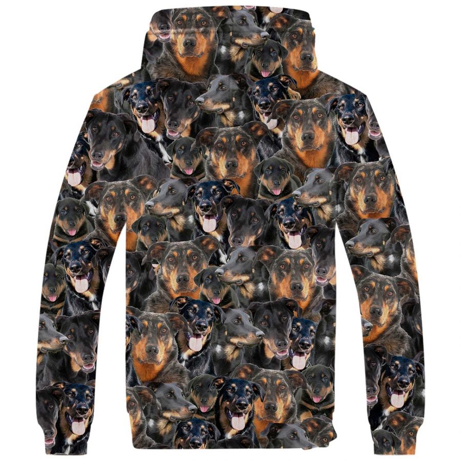 Beauceron Full Face Fleece Hoodie