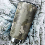 Beauceron Camo Tumbler Cup