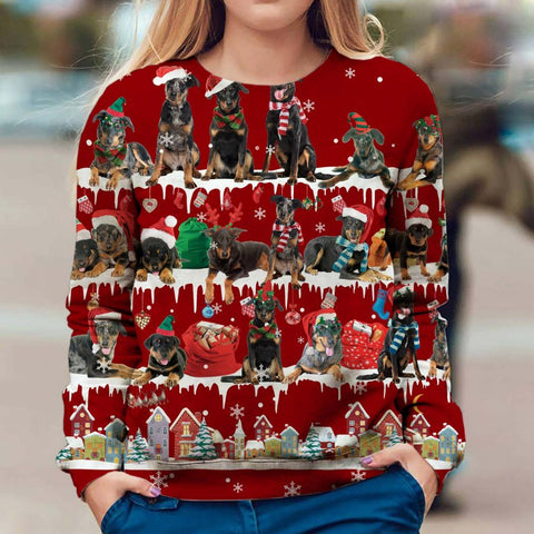 Beauceron - Snow Christmas - Premium Sweater