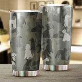 Bedlington Terrier Camo Tumbler Cup