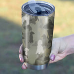 Bedlington Terrier Camo Tumbler Cup