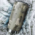 Bedlington Terrier Camo Tumbler Cup