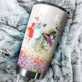 Bedlington Terrier Art Color Tumbler Cup