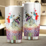 Bedlington Terrier Art Color Tumbler Cup