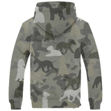 Bedlington Terrier Camo Fleece Hoodie