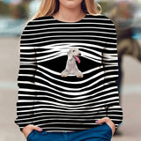 Bedlington Terrier - Stripe - Premium Sweater