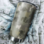 Bergamasco Shepherd Camo Tumbler Cup