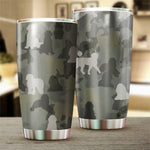 Bernedoodle Camo Tumbler Cup