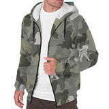 Bernedoodle Camo Fleece Hoodie