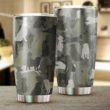 Bernese Mountain Dog Camo Tumbler Cup