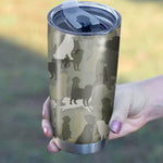 Bernese Mountain Dog Camo Tumbler Cup