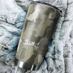 Bernese Mountain Dog Camo Tumbler Cup