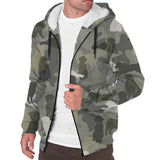 Bernese Mountain Dog Camo Fleece Hoodie