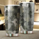 Bichon Frise Camo Tumbler Cup