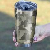 Bichon Frise Camo Tumbler Cup