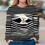 Bichon Frise - Stripe - Premium Sweater