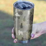 Black Russian Terrier Camo Tumbler Cup