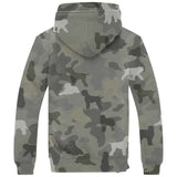 Black Russian Terrier Camo Fleece Hoodie