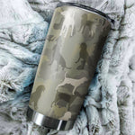 Black and Tan Coonhound Camo Tumbler Cup