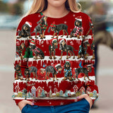 Black and Tan Coonhound - Snow Christmas - Premium Sweater