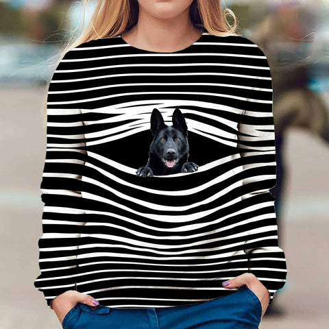 Black German Shepherd - Stripe - Premium Sweater