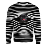 Black Pug - Stripe - Premium Sweater