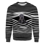 Black Russian Terrier - Stripe - Premium Sweater