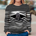 Black Russian Terrier - Stripe - Premium Sweater