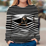 Black Tan Coonhound - Stripe - Premium Sweater