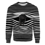 Black Toy Poodle - Stripe - Premium Sweater