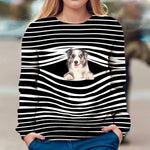 Blue Merle Collie - Stripe - Premium Sweater