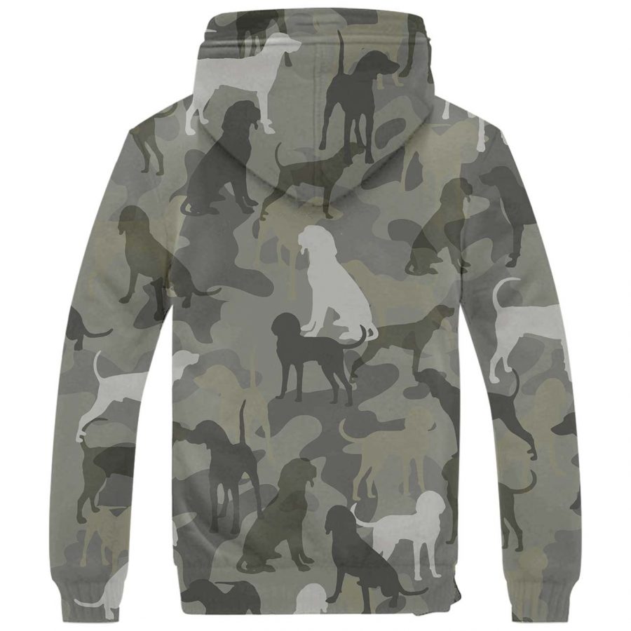 Bluetick Coonhound Camo Fleece Hoodie