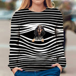 Bluetick Coonhound - Stripe - Premium Sweater