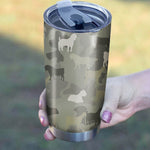 Boer Goat Camo Tumbler Cup