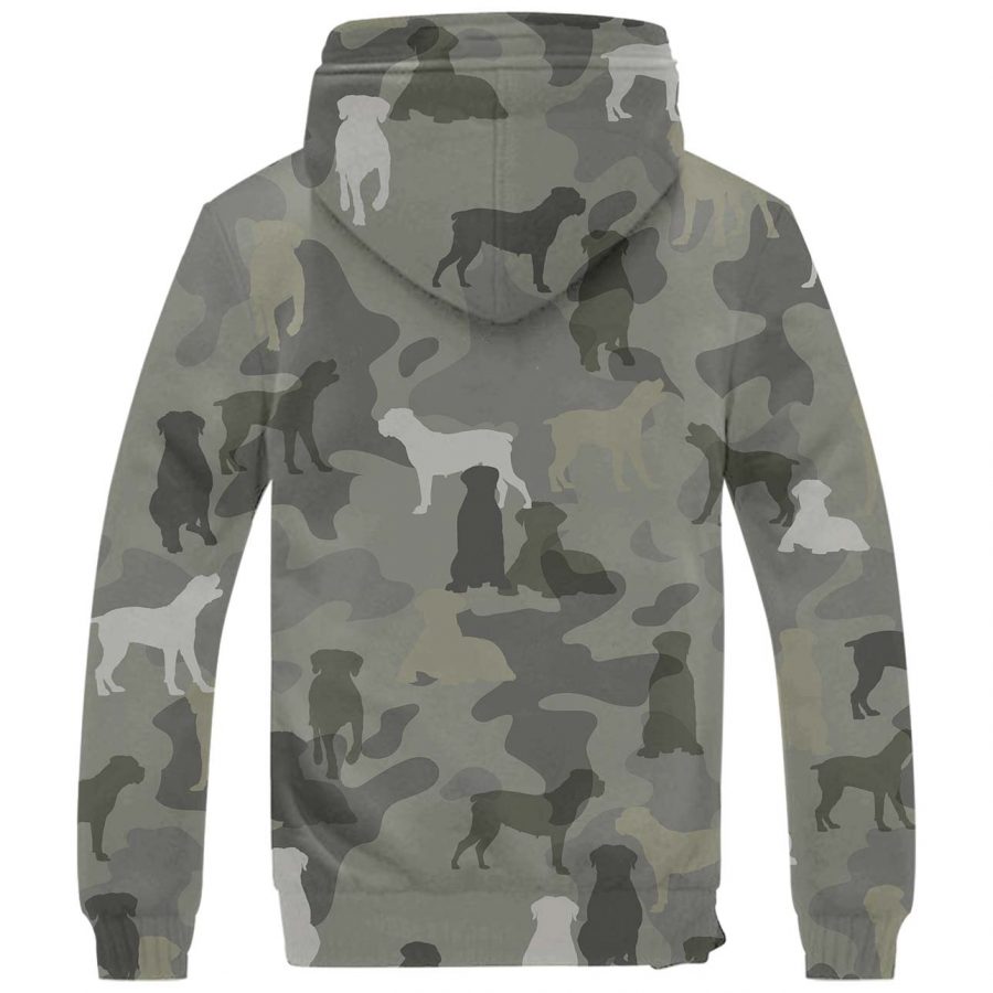 Boerboel Camo Fleece Hoodie