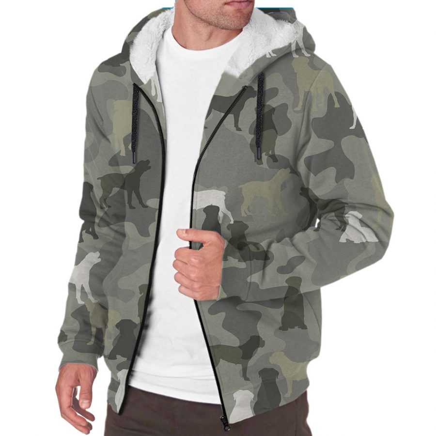 Boerboel Camo Fleece Hoodie