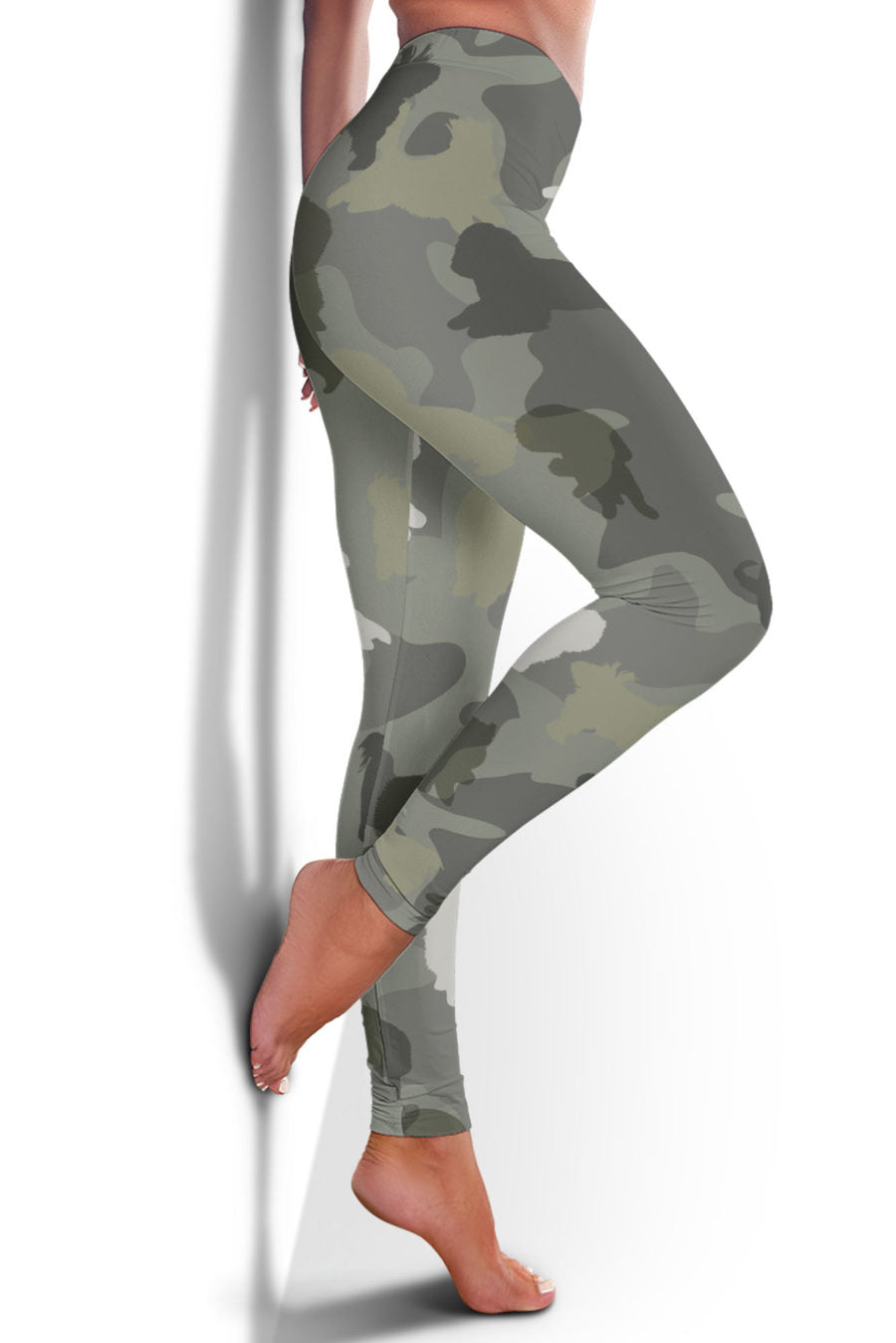 Bolognese Dog Camo Legging