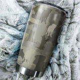 Border Collie Camo Tumbler Cup