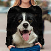 Border Collie - Face Hair - Premium Sweater