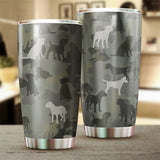 Border Terrier Camo Tumbler Cup