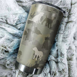 Border Terrier Camo Tumbler Cup