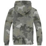 Border Terrier Camo Fleece Hoodie