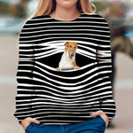 Borzoi - Stripe - Premium Sweater