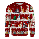 Borzoi - Snow Christmas - Premium Sweater