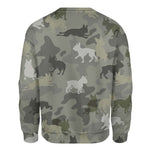 Boston Terrier - Camo - Premium Sweater