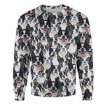 Boston Terrier - Full Face - Premium Sweater